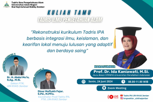 Tadris IPA Sukses Gelar Kegiatan Kuliah Tamu Review Kurikulum 2024